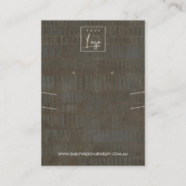 CARTÃO DE VISITA EXIBIÇÃO DE ANULAÇÃO DO COLAR DA LINHA DE CINZAS R