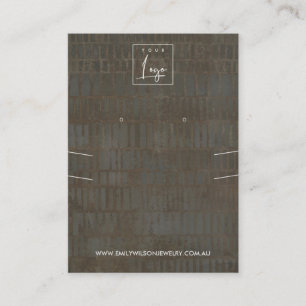 CARTÃO DE VISITA EXIBIÇÃO DE ANULAÇÃO DO COLAR DA LINHA DE CINZAS R