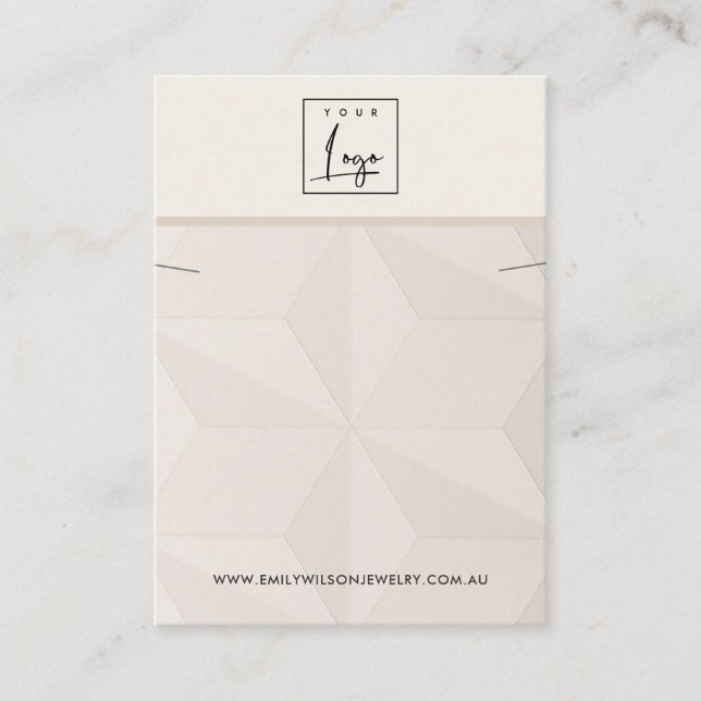 CARTÃO DE VISITA EXIBIÇÃO DE BRACELET NECKLACE DE TEXTO DE DIAMANTE (Frente)