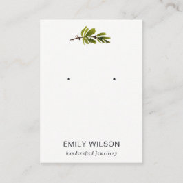 Cartão De Visita Exibição de Folhagem Mínima de Ramificação de Pino