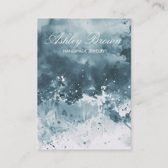 Cartão De Visita Exibição de Gravação de Joias Feitas à Maneira Úni (Frente)