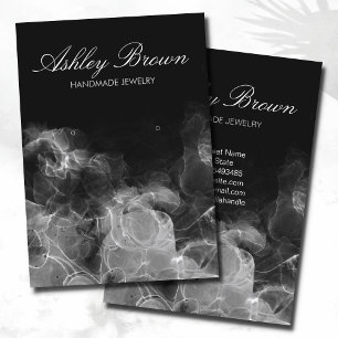 Cartão De Visita Exibição de Gravação de Joias Feitas à Maneira Úni