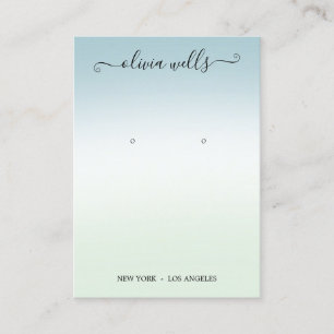 Cartão De Visita Exibição de Gravação de Script de Gradiente 