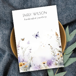 Cartão De Visita Exibição de Joia do Logotipo do Vazio de Flor Selv