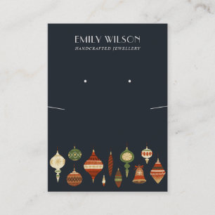 CARTÃO DE VISITA EXIBIÇÃO DE LANÇAMENTO DO ENFEITES DE NATAL DO 