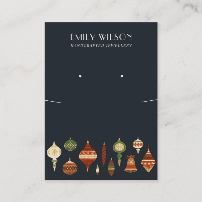 CARTÃO DE VISITA EXIBIÇÃO DE LANÇAMENTO DO ENFEITES DE NATAL DO MAR (Frente)