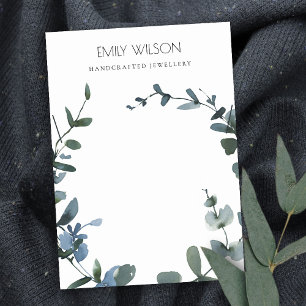 CARTÃO DE VISITA EXIBIÇÃO DE NECKLACE DA FAUNA DE EUCALYPTUS DE M