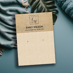 CARTÃO DE VISITA EXIBIÇÃO DE OCULTAÇÃO DE LOGOTIPO RUSTICO TERRACOT