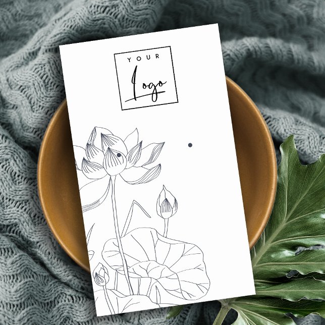 Cartão De Visita Exibição de Orelha de Esquema Fluvial Mínimo (Criador carregado)