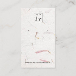 CARTÃO DE VISITA EXIBIÇÃO DE OUTROS ESTUDOS DE PAPEL PETAL BRUTO