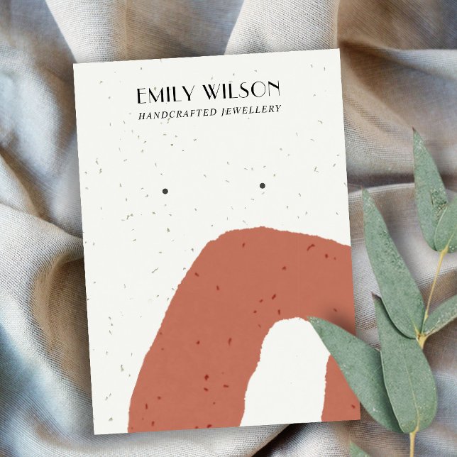 Cartão De Visita EXIBIÇÃO DE OUTROS ESTUDOS DE TERRACOTA abstrato C (Criador carregado)