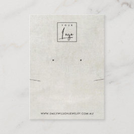 CARTÃO DE VISITA EXIBIÇÃO DE OUVIDO DA CONCRETIKLACE DE CINZAS BRAN