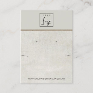 CARTÃO DE VISITA EXIBIÇÃO DE OUVIDO DE CONCRETO DE CINZAS BRANCAS