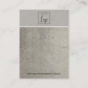 CARTÃO DE VISITA EXIBIÇÃO DE OUVIDO DE COURO DE COURO DE COURO