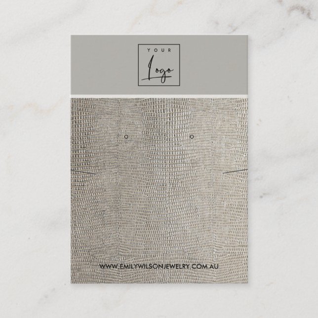 CARTÃO DE VISITA EXIBIÇÃO DE OUVIDO DE COURO DE COURO DE COURO (Frente)