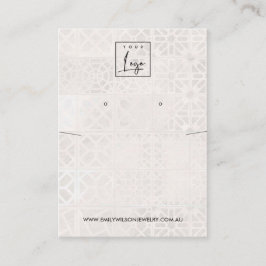 CARTÃO DE VISITA EXIBIÇÃO DE OUVIDO DO AZULEJO MARROQUINO