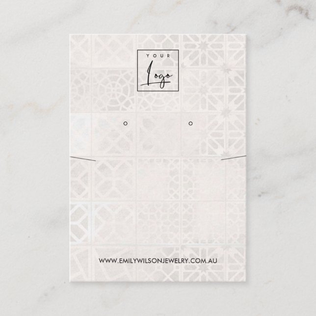 CARTÃO DE VISITA EXIBIÇÃO DE OUVIDO DO AZULEJO MARROQUINO (Frente)