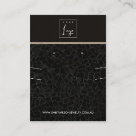 CARTÃO DE VISITA EXIBIÇÃO DE OUVIDO DO NECKLACE DE TEXTURA MOSAIC P