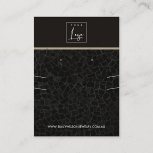 CARTÃO DE VISITA EXIBIÇÃO DE OUVIDO DO NECKLACE DE TEXTURA MOSAIC P