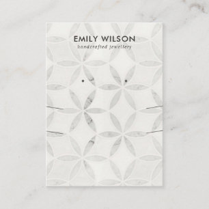 CARTÃO DE VISITA EXIBIÇÃO DE OUVIMENTO DE LONGA ESCALA FLORAL OFF