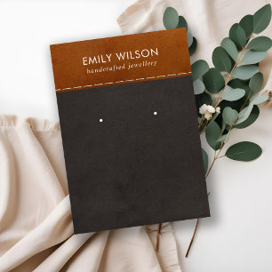 CARTÃO DE VISITA EXIBIÇÃO DE OUVIMENTO DO ESTUDO DE COURO DE COURO