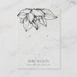 CARTÃO DE VISITA EXIBIÇÃO DE OUVINOS SIMPLES E LENÇORES NEGROS E