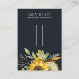 CARTÃO DE VISITA EXIBIÇÃO DO CLIP DO CABELO DA MADEIRA DO OUTONO 