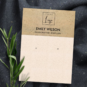 CARTÃO DE VISITA EXIBIÇÃO DO LOGOTIPO DE TEXTURA TERRACOTTA DE PI