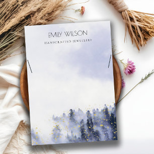 CARTÃO DE VISITA EXIBIÇÃO DO NECKLACE DE NEVE DE NEVE DE NEVE DE 