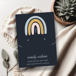 CARTÃO DE VISITA EXIBIÇÃO DO NECKLACE DO MARINHO BLUSH SCANDI RAINB