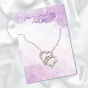 Cartão De Visita Exibição do Retentor de Colar de Jogo do Designer