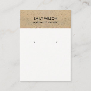 CARTÃO DE VISITA EXIBIÇÃO RUSTICA DE TERRACOTA CERÂMICA