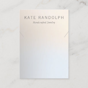 Cartão De Visita Exibição Simples de Joalete de Colar Moderno