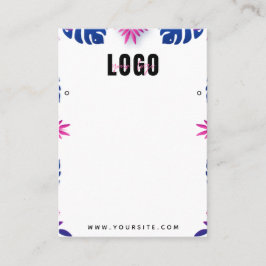 Cartão De Visita Exótica Neon Tropical Palm deixa a exibição de ent