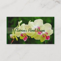 Cartão de visita exótico das orquídeas
