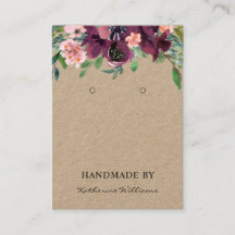 Expositor de Brincos em Papel Kraft | Floral Borgo
