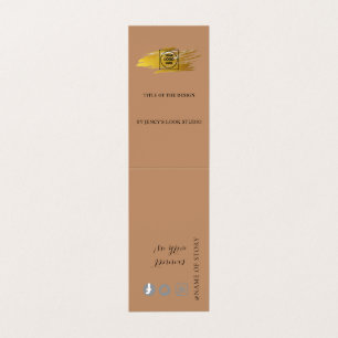 Cartão De Visita Expositor de logotipo de jóias de pulseira rústica