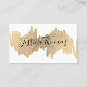 Cartão De Visita Expressão Elegante (metálica dourada)