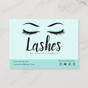 Cartão De Visita Extensão Eyelash Instruções pós-tratamento Log