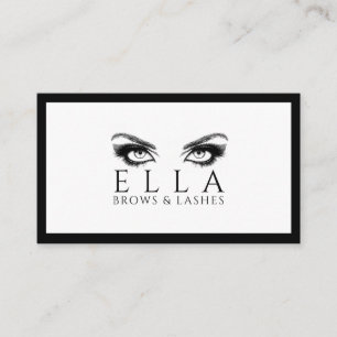 Cartão De Visita Extensões de Lash de Salão Brows e Lashes