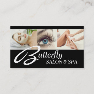 Cartão De Visita Extensões De Olhos Cera Faciais Spa Salão Bela