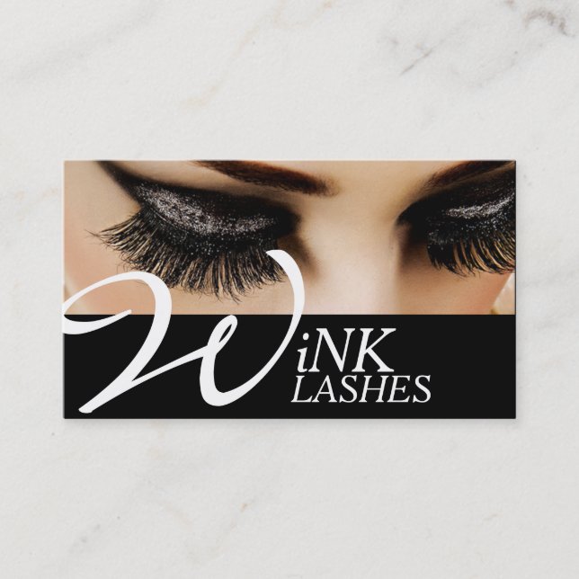 Cartão De Visita Extensões de Traços Oculares Maquietam Cosmetólogo (Frente)
