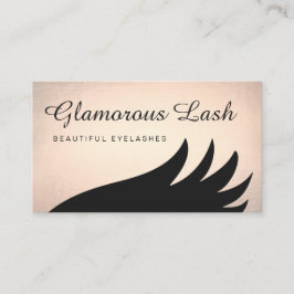 Cartão De Visita Extensões Lash Douradas