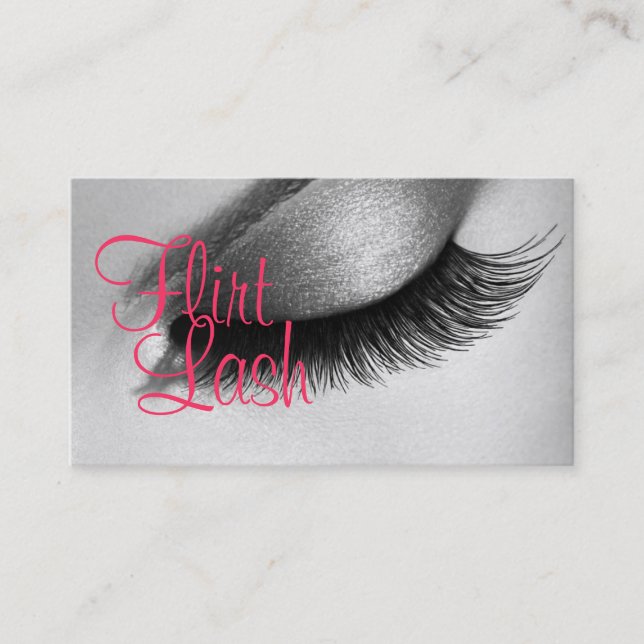Cartão De Visita Extensões Lash Lashes Beleza Cosmetologia Salão (Frente)