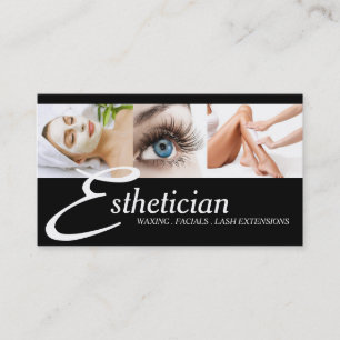 Cartão De Visita Extensões Olhos Lashes Cera Faciais Spa Salon Bel