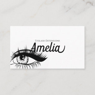 Cartão De Visita Extensões Profissionais de Cílios & Microblading