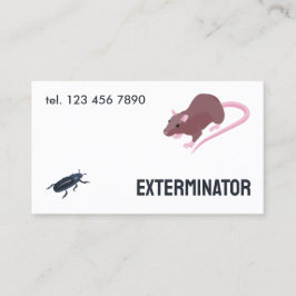 Cartão De Visita Exterminador de Pest de Rodapé QR