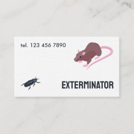 Cartão De Visita Exterminador de Pest Rodent