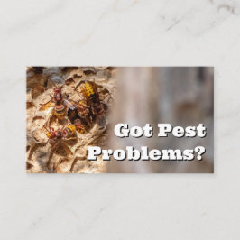 Cartão De Visita Exterminador de pragas para vespas de vespas para 