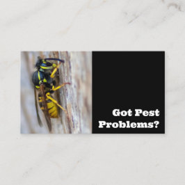 Cartão De Visita Exterminador de pragas para vespas de vespas para 